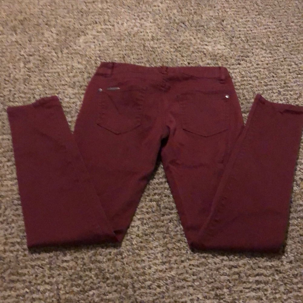 Celebrity Pink Size 7 Burgundy Jeans